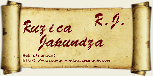 Ružica Japundža vizit kartica